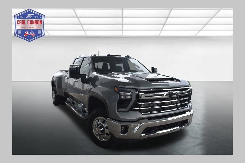 2026 Chevrolet Silverado 3500 HD LTZ DRW in Sterling Gray Metallic — front three-quarter view