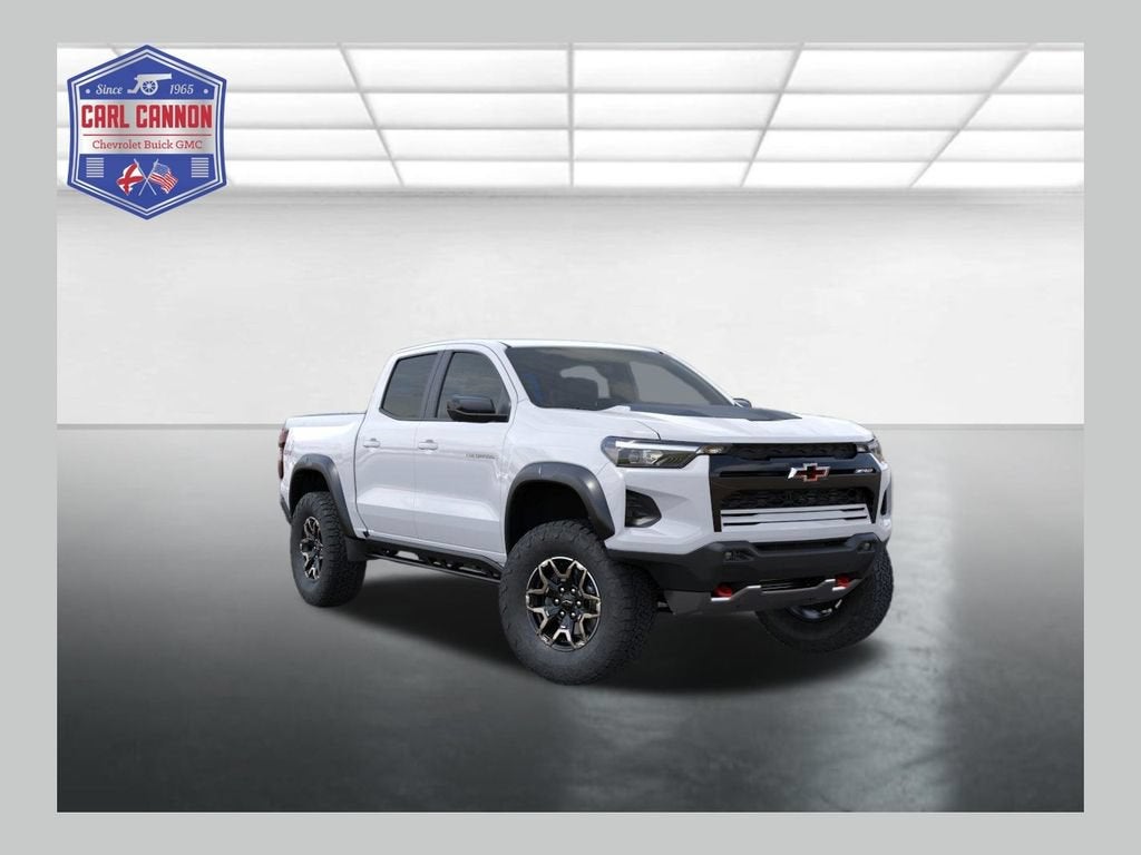 2026 Chevrolet Colorado ZR2 in Summit White — front three-quarter view