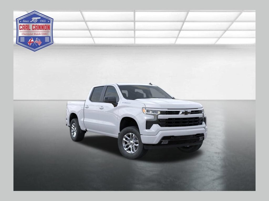 2026 Chevrolet Silverado 1500 RST in Summit White — front three-quarter view