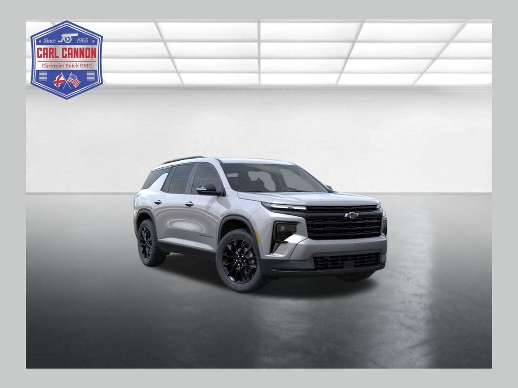 2026 Chevrolet Traverse LT in Sterling Gray Metallic — front three-quarter view