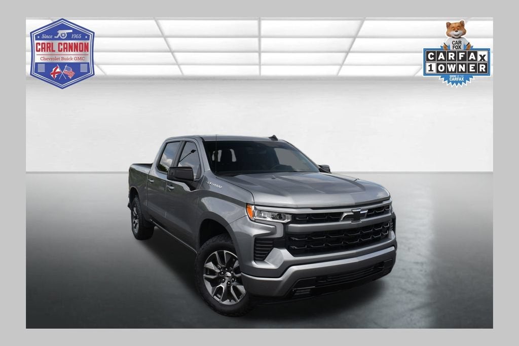 2025 Chevrolet Silverado 1500 RST in Sterling Gray Metallic — front three-quarter view