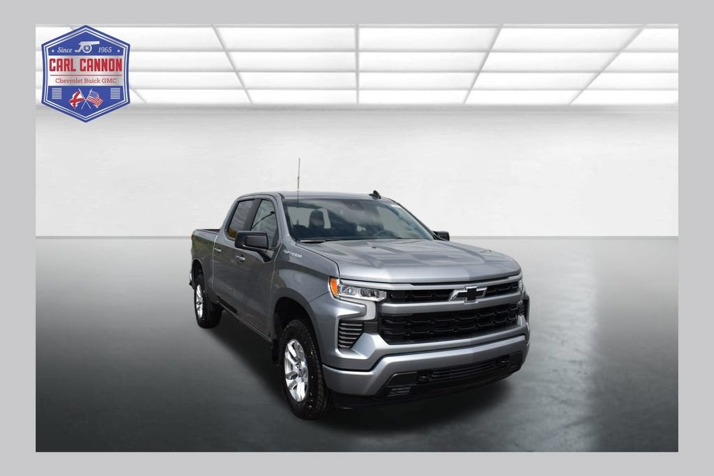 2026 Chevrolet Silverado 1500 RST in Sterling Gray Metallic — front three-quarter view
