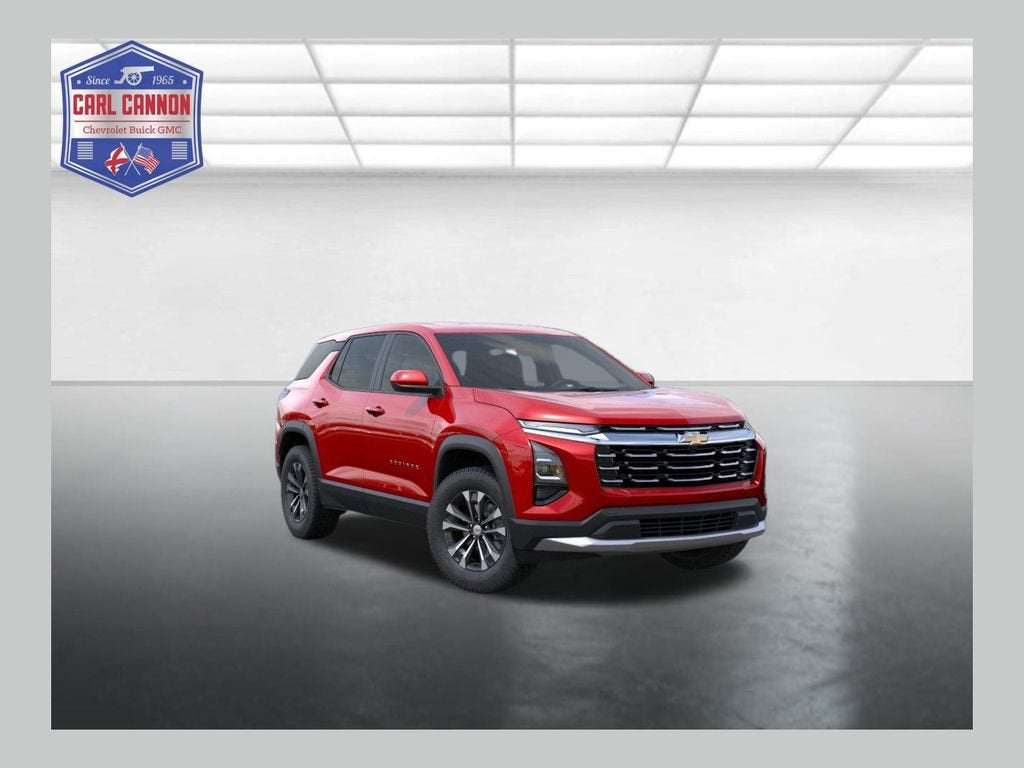 2027 Chevrolet Equinox FWD LT in Radiant Red Tintcoat — front three-quarter view