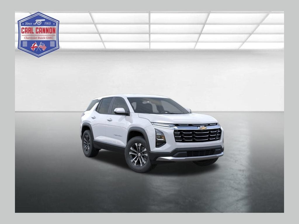 2027 Chevrolet Equinox LT in Summit White — front three-quarter view