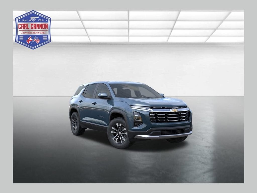 2027 Chevrolet Equinox LT in Lakeshore Blue Metallic — front three-quarter view