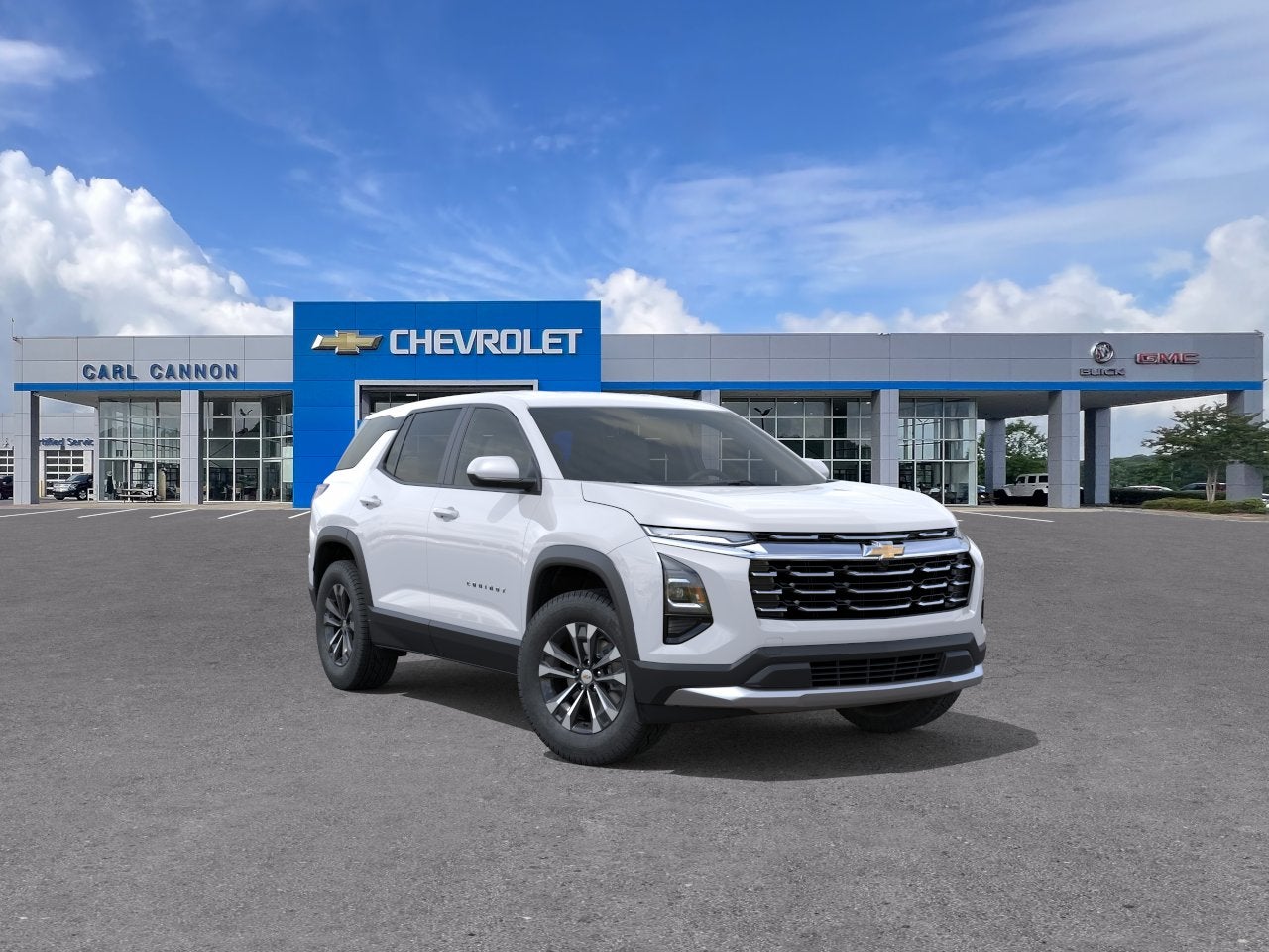 2027 Chevrolet Equinox FWD LT in Summit White — front three-quarter view