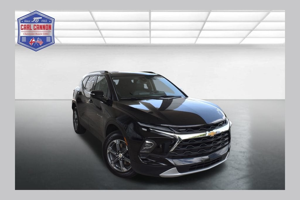 2024 Chevrolet Blazer 3LT in Black — front three-quarter view