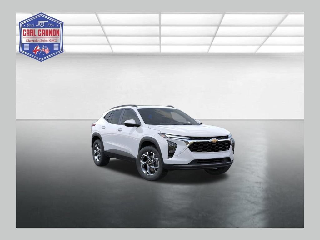 2026 Chevrolet Trax LT in Summit White — front three-quarter view